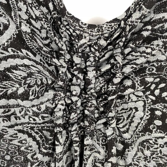 Fresh‎ Produce Dress Large Paisley Rayon Blend Stretch Flawed DR-1304 - Picture 4 of 9
